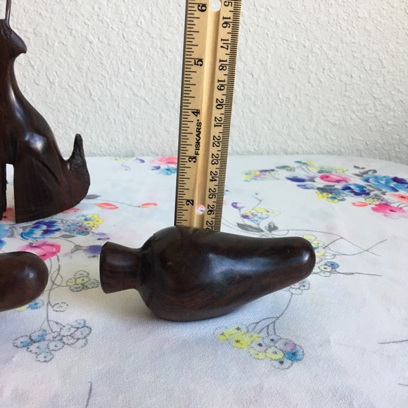 Southwest Ironwood wooden Coyote Cactus and Chile - Picture 6 of 6